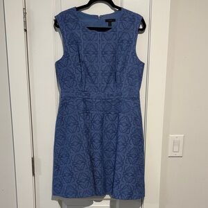 J. Crew Textured Blue Mini Dress